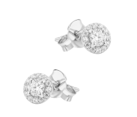Classic Shine Silver Stud Earring STS-6897